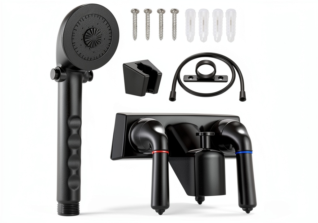 LavishStream RV Shower Faucet Valve Diverter Kit components