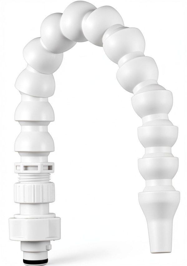 Dura Faucet White Flexible Spout Outdoor Faucet-0