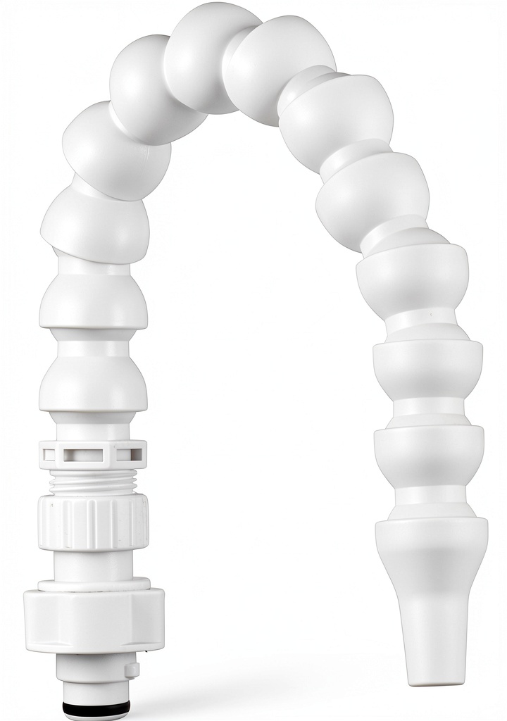 Dura Faucet White Flexible Spout Outdoor Faucet