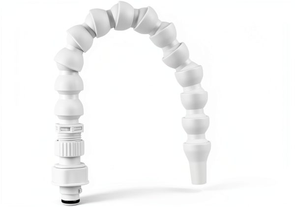 Dura Faucet White Flexible Spout Outdoor Faucet-1
