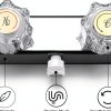 LavishStream RV Shower Faucet Kit Chrome Wall Mount 2-Handle Valve-5