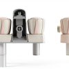 Dura Faucet Shower Faucet with Smoked Acrylic Knobs Brushed Finish-6