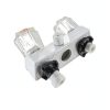 LavishStream RV Shower Faucet Valve Diverter Kit White Wall Mount-6