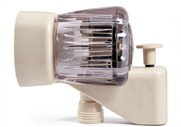 Dura Faucet Shower Faucet with Smoked Acrylic Knobs Brushed Finish-2