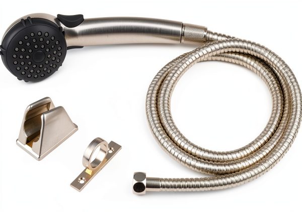 Dura Faucet Handheld Shower Kit Full Brushed Satin Nickel RV-0