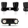 LavishStream RV Shower Faucet Set Black Wall Mount Lever Handles-2