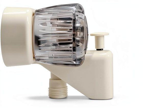 Dura Faucet Shower Faucet with Smoked Acrylic Knobs Brushed Finish-3