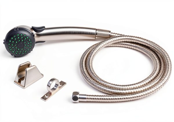 Dura Faucet Handheld Shower Kit Full Brushed Satin Nickel RV-2