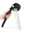 LavishStream RV Shower Faucet Set Black Wall Mount Lever Handles-4