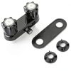 LavishStream RV Shower Faucet Set Black Wall Mount Lever Handles-5