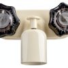 Dura Faucet Shower Faucet with Smoked Acrylic Knobs Brushed Finish-1