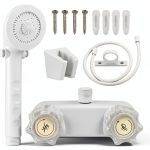 LavishStream RV Shower Faucet Diverter Kit with Handheld White-0
