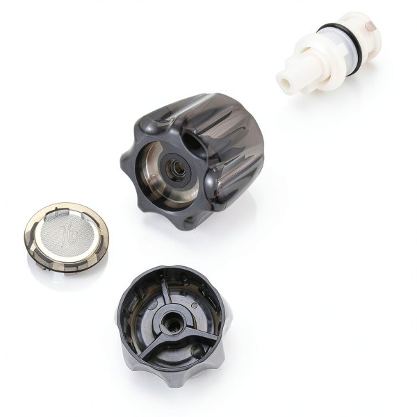 RV Shower Faucet Knob hansengroyi Acrylic Smoked Handles Set HY-400-2