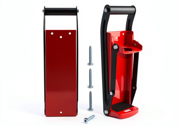 laffeya Wall Mounted Can Crusher 16 oz Red for Recycling Soda Beer-1
