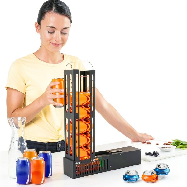 Electric Can Crusher,8oz16oz&12oz Automatic Can Crusher, Automatic Can Eject,Can Fill 8 Cans at a Time, Heavy Duty Can Crushers for Recycling Aluminum Seltzer, Cola,Beer Bottles-6