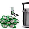 Benfu 12-16 Oz Wall-Mounted Can Crusher, Gray, Aluminum Metal,-4