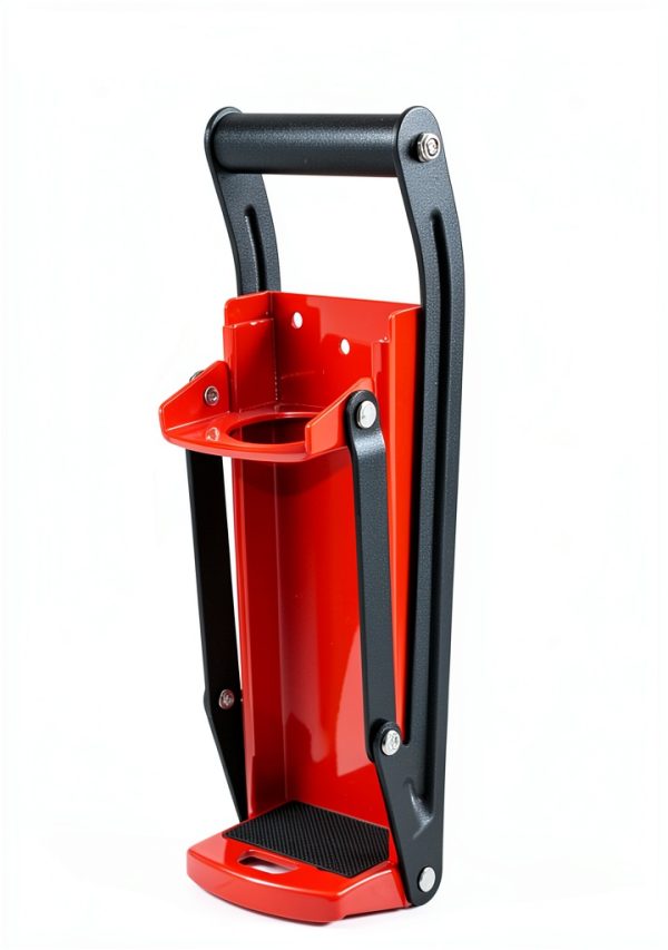 laffeya Wall Mounted Can Crusher 16 oz Red for Recycling Soda Beer-3
