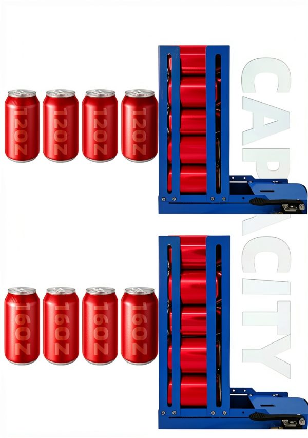 Pneumatic Can Crusher with 6 Cans Design, Aluminum Can Crushers for Recycling, Can Smasher Simple and Fast Operation, Countertop Installation-6
