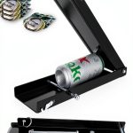 Foot Can Crusher for Recycling, Heavy Duty Floor Can Crusher Smasher for Soda, Seltzer, Beer Cans, Aluminium Can Crushers, Easy Storage, Effortless Plastic Bottle Crusher (black)-0