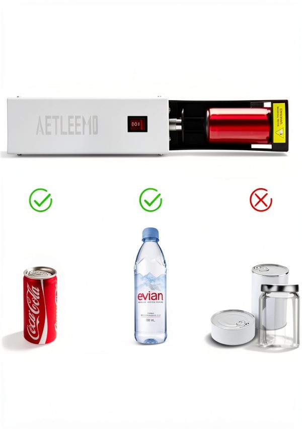 Electric Can Crusher Aetleemo JMXH Silver 16oz Aluminum-4