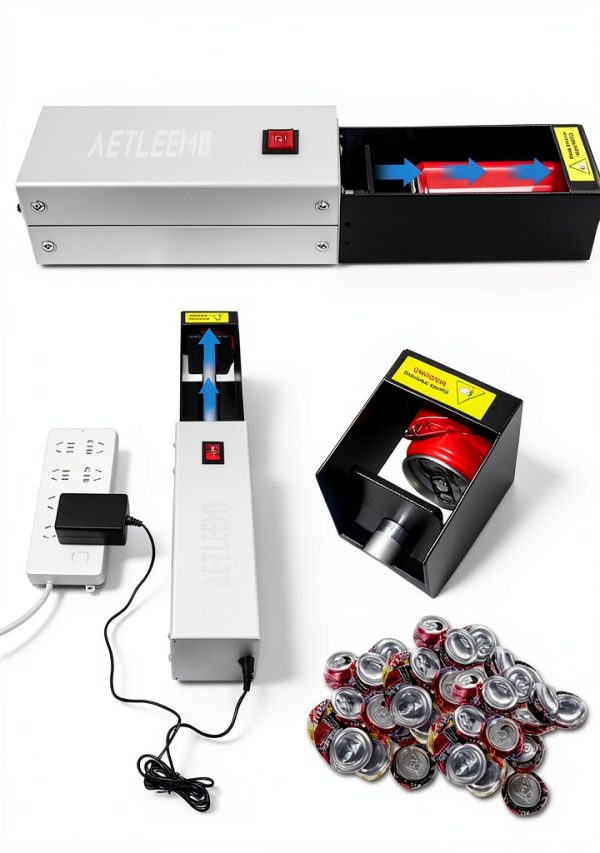 Electric Can Crusher Aetleemo JMXH Silver 16oz Aluminum-3