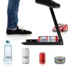 Foot Can Crusher for Recycling, Heavy Duty Floor Can Crusher Smasher for Soda, Seltzer, Beer Cans, Aluminium Can Crushers, Easy Storage, Effortless Plastic Bottle Crusher (black)-2