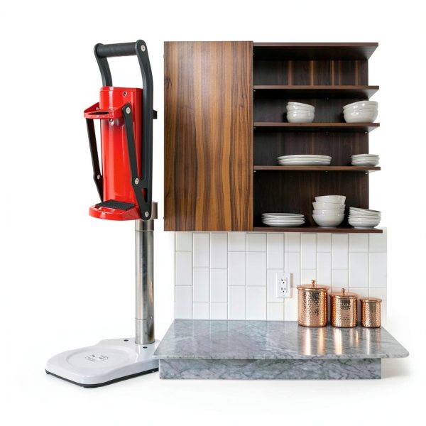 laffeya Wall Mounted Can Crusher 16 oz Red for Recycling Soda Beer-2