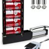 Foot Operated Can Crusher by Aetleemo JMY1004 Red Aluminum Hopper-0