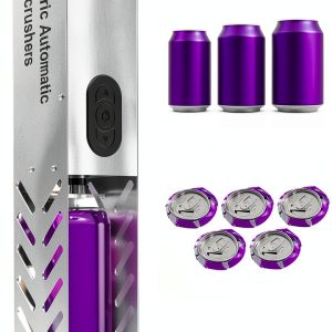 Automatic Can Crusher, 8/12/16oz Electric Can Crushers for Recycling Wall Mounted, Can Trash Compactor for Aluminum Seltzer,Aluminum Can Crusher Electric, Soda, Cola,Beer Cans and Bottles-0
