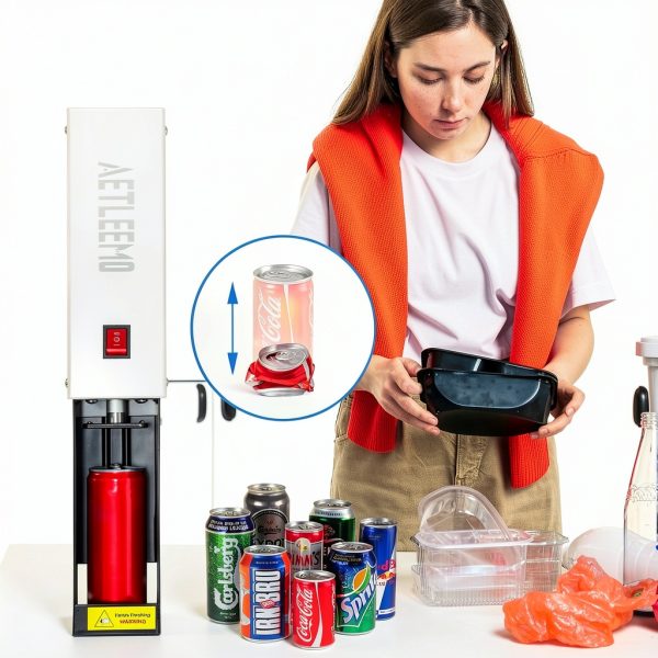 Electric Can Crusher Aetleemo JMXH Silver 16oz Aluminum-6