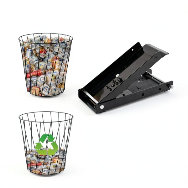 Floor Foot Can Crushers claiol Heavy Duty Aluminum Model 001 Black-2