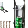 Benfu 12-16 Oz Wall-Mounted Can Crusher, Gray, Aluminum Metal,-0