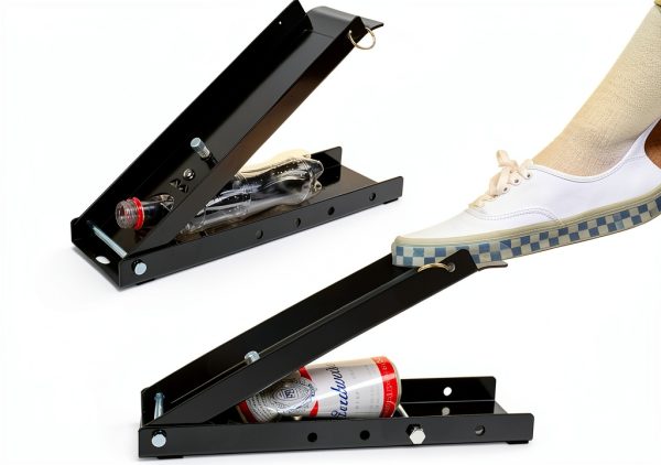 YYDS Can Crusher Foot,Heavy-Duty Can Crushers for Recycling,12 Oz. and 16 Oz.Aluminum Can Crusher,Effortless Plastic Bottle Crusher, for Recycling Aluminum Can,Plastic Bottle,Steel Cans-0